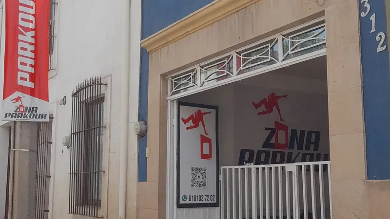 Fachada de Zona Parkour Analco, en Victoria de Durango.